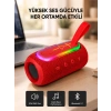 Mey İthalat® Mavi Taşınabilir Bluetooth Hoparlör Kompakt Tasarım ve Güçlü Ses