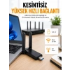Mey İthalat® Mbps Wifi Alıcı Kablosuz Wifi Adaptörü Çift Band Çift Antenli Yeni Nesil