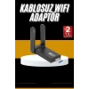 Mey İthalat® Mbps Wifi Alıcı Kablosuz Wifi Adaptörü Çift Band Çift Antenli Yeni Nesil
