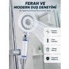 Mey İthalat® Mineral Taşlı Filtreli Duş Başlığı Güçlü Su Basınçlı Banyo Başlığı