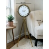 Mey İthalat® Modern Gold Tripod Ayaklı Saat