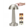 Mey İthalat® Modern Mantar Masa Lambası Dokunmatik 3 Işık Modlu Şarjlı Kablosuz LED