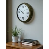 Mey İthalat® Modern Tasarım Eskitme 40 Cm Metal Duvar Saati