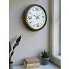 Mey İthalat® Modern Tasarım Eskitme 40 Cm Metal Duvar Saati