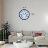 Mey İthalat® Mor Roma Rakamlı 36 Cm Duvar Saati