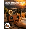 Mey İthalat® Nostaljik Radyo Bluetooth Bağlantılı Şarjlı Yüksek Ses Kaliteli Yeni Nesil