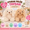 Mey İthalat® Oturan Peluş Tavşan 25 cm