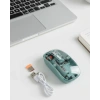 Mey İthalat® Pilli Kablosuz Mouse Bluetooth ve USB Uyumlu Sessiz Tıklama