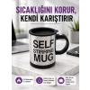 Mey İthalat® Pratik ve Dayanıklı Termos Kupa | Tek Tuşla Otomatik Karıştırma