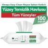 Mey İthalat® Premium Yüzey Temizlik Havlusu 100 Adet Beyaz Sabun