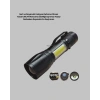 Mey İthalat® Profesyonel 4 Modlu Şarjlı El Feneri | 1300 mAh Batarya | Cree LED Teknolojisi