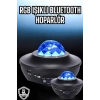 Mey İthalat® Projektör Yıldız Gece Lambası Disko Topu Bluetooth Bağlantılı Taşınabilir Şarjlı