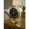 Mey İthalat® Retro Elegance 25 x 20 Cm Eskitme Metal Masa Saati