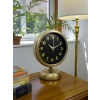 Mey İthalat® Retro Elegance 25 x 20 Cm Eskitme Metal Masa Saati