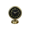 Mey İthalat® Retro Elegance 25 x 20 Cm Eskitme Metal Masa Saati