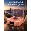 Mey İthalat® Retro Kristal Netliğinde Ses – Gece Işıklı Retro Bluetooth Hoparlör Yeni Nesil