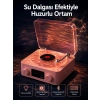 Mey İthalat® Retro Saatli Bluetooth Hoparlör – Gece Lambalı Kristal Ses Kalitesi Yeni Nesil