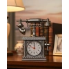 Mey İthalat® Retro Telefon Görünümlü Çalar Saat Masa ve Raf Dekoru