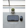 Mey İthalat® RGB Işıklı Kablosuz Mini Klavye 10 mm İnce Gövde