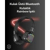 Mey İthalat® RGB Işıklı Katlanabilir Bluetooth 5.3 Kulak Üstü Kulaklık