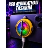 Mey İthalat® RGB Işıklı Manyetik Telefon Oyun Soğutucu Fan