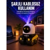 Mey İthalat® Robot Tasarımlı Bluetooth Hoparlörlü Yıldızlı Gökyüzü Projektör Yeni Nesil