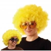 Mey İthalat® Sarı Renk Kıvırcık Afro Bonus Peruk