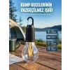 Mey İthalat® Şarjlı Aydınlatma Ampul Tasarımlı Ambians Işık Askılı Kamp Lambası