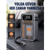 Mey İthalat® Şarjlı Kablosuz Hava Pompası – 150 PSI Basınç, LED Ekran ve 6000mAh Batarya