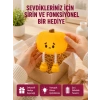 Mey İthalat® Şarjlı Pumpkin LED Masa Lambası Zamanlayıcılı Dokunmatik Yeni Nesil
