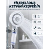 Mey İthalat® Şeffaf Filtre Hazneli Duş Başlığı Güçlü Akışlı Pratik Banyo Duşu