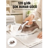 Mey İthalat® Seramik Tabanlı Buharlı Ütü 2200W Dikey Ütüleme 300ml Kahverengi