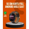 Mey İthalat® SIM Kartlı Akıllı Saat AMOLED Ekran Android Sistem
