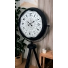 Mey İthalat® Siyah Desenli Şık Tripod Ayaklı Saat