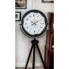 Mey İthalat® Siyah Desenli Şık Tripod Ayaklı Saat