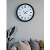 Mey İthalat® Siyah Klasik & Şık 40 Cm Metal Duvar Saati