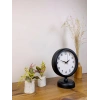 Mey İthalat® Siyah Metal Dekoratif Masa Saati 25×20 cm
