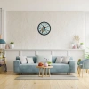 Mey İthalat® Siyah Paris Garden Dekoratif 36 Cm Duvar Saati