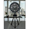 Mey İthalat® Siyah Zarif Üç Ayaklı Masa Saati