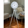 Mey İthalat® Soft White Dekoratif Tripod Ayaklı Saat
