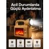 Mey İthalat® Solar Alev Lambası – Kamp, Bahçe ve Dış Mekan İçin