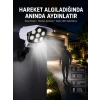 Mey İthalat® Solar Bahçe Lambası Uzaktan Kumandalı Kamera Görünümlü Hareket Sensörlü