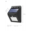 Mey İthalat® Solar Güneş Enerji Panelli Sensörlü Lamba Enerji Tasarruflu