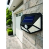 Mey İthalat® Solar LED Bahçe Aydınlatma Lambası 3 Işık Modlu Sensörlü Duvar Tipi Dış Mekan
