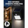 Mey İthalat® Su Geçirmez 20 LED Solar Aydınlatma | Dış Mekan için PIR Hareket Sensörü ile Akıllı Işık Yeni Nesil