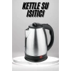 Mey İthalat® Su Isıtıcı 220 - 240 V Paslanmaz Çelik Kettle Uzun Ömürlü 2000 Watt