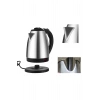 Mey İthalat® Su Isıtıcı 220 - 240 V Paslanmaz Çelik Kettle Uzun Ömürlü 2000 Watt