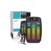 Mey İthalat® Taşınabilir 6.5 inç LED Bluetooth Kareoke Hoparlör RGB Işıklı Radyolu