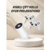 Mey İthalat® Taşınabilir Android Projeksiyon Ayaklı Çift Kollu 4K Çözünürlüklü Sinema Projeksiyonu