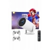 Mey İthalat® Taşınabilir Android Projeksiyon Ayaklı Çift Kollu 4K Çözünürlüklü Sinema Projeksiyonu